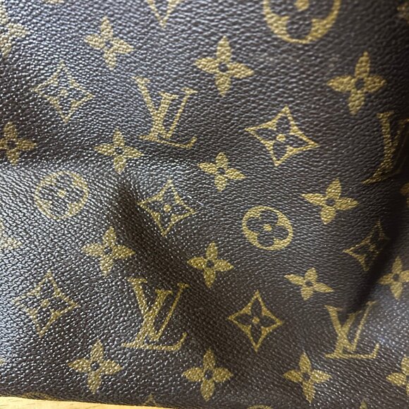 Authentic Women Louis Vuitton Brown Tan Canvas Leather Neverfull MM Tote Handbag - Picture 15 of 16